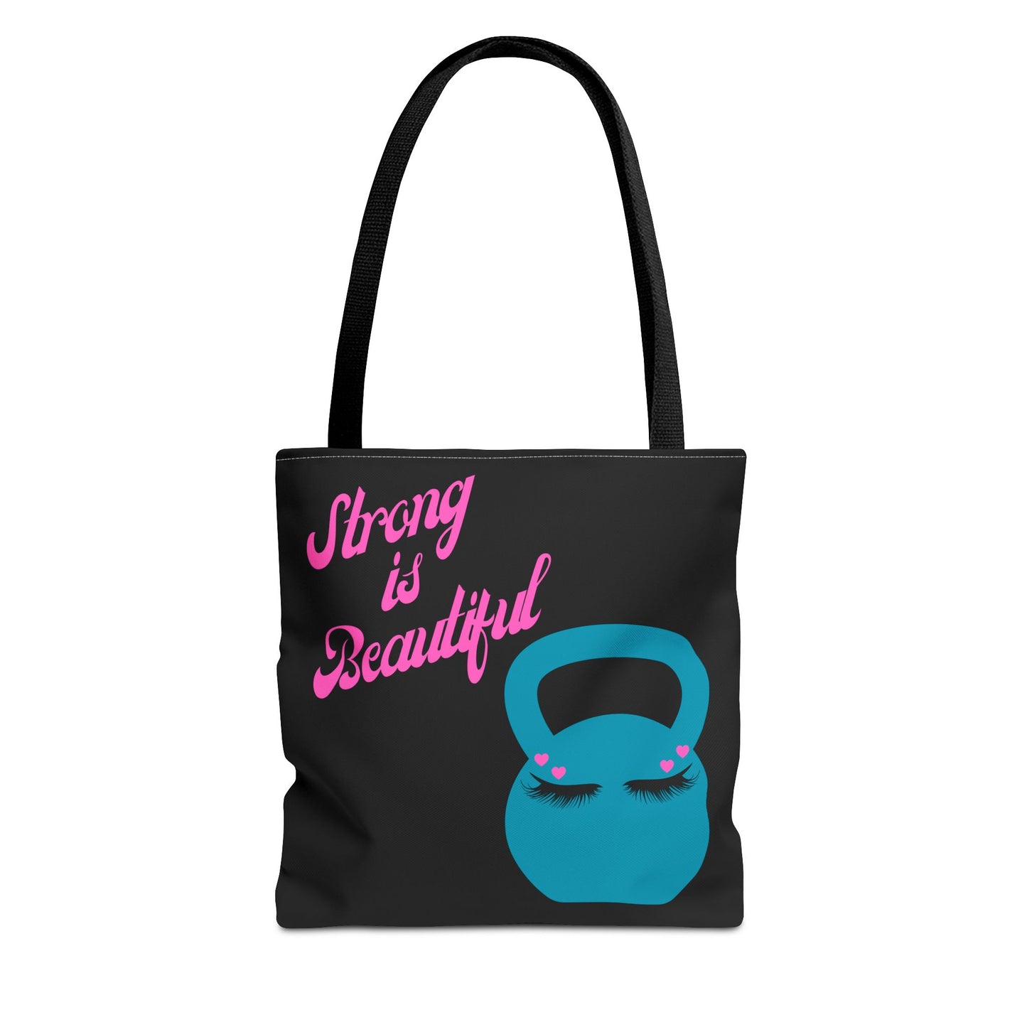Strong is Beautiful, Black Tote Bag