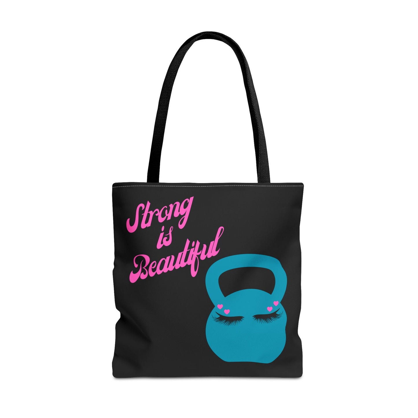 Strong is Beautiful, Black Tote Bag