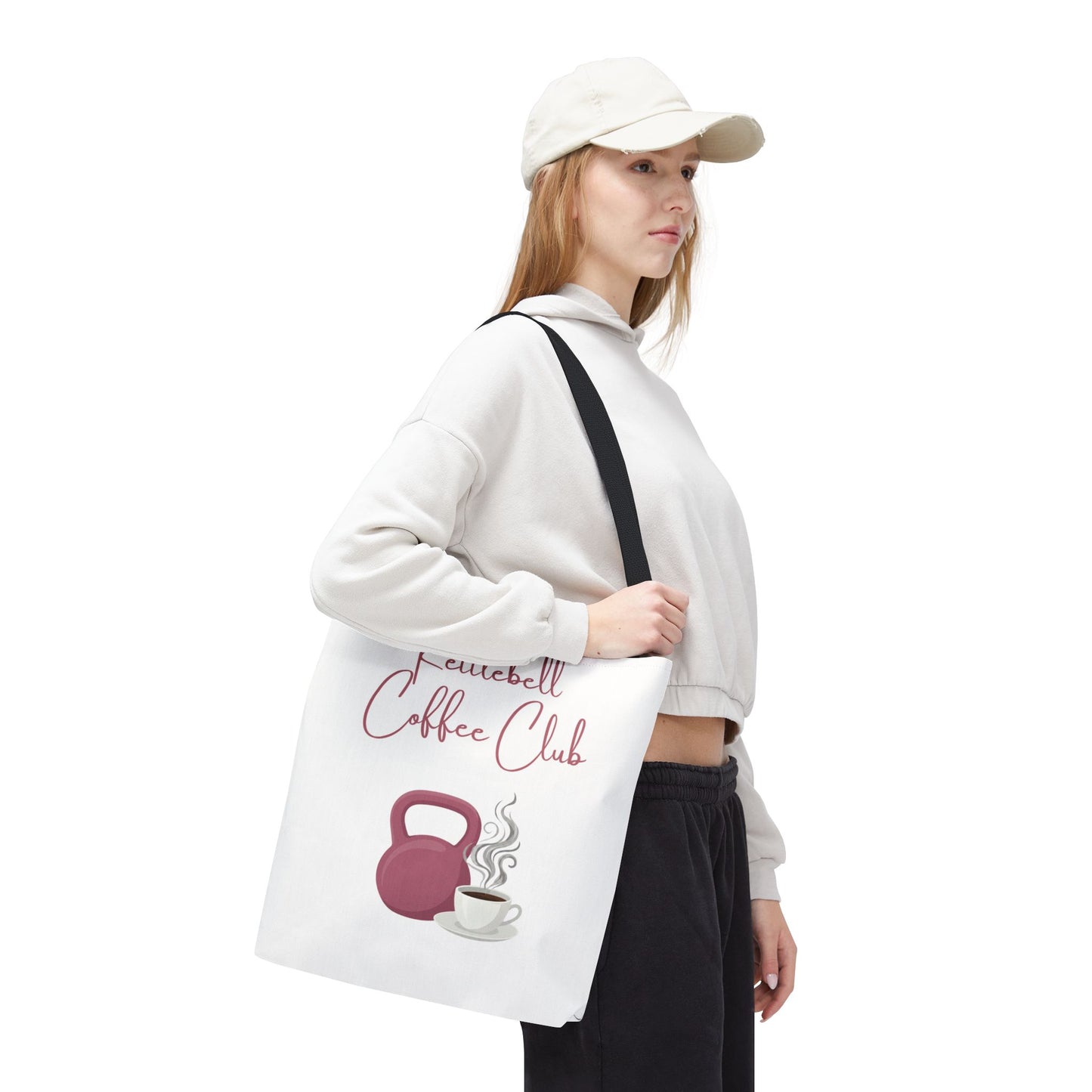 Kettlebell Coffee Club Tote Bag — Gym 'n Coffee Lover Tote