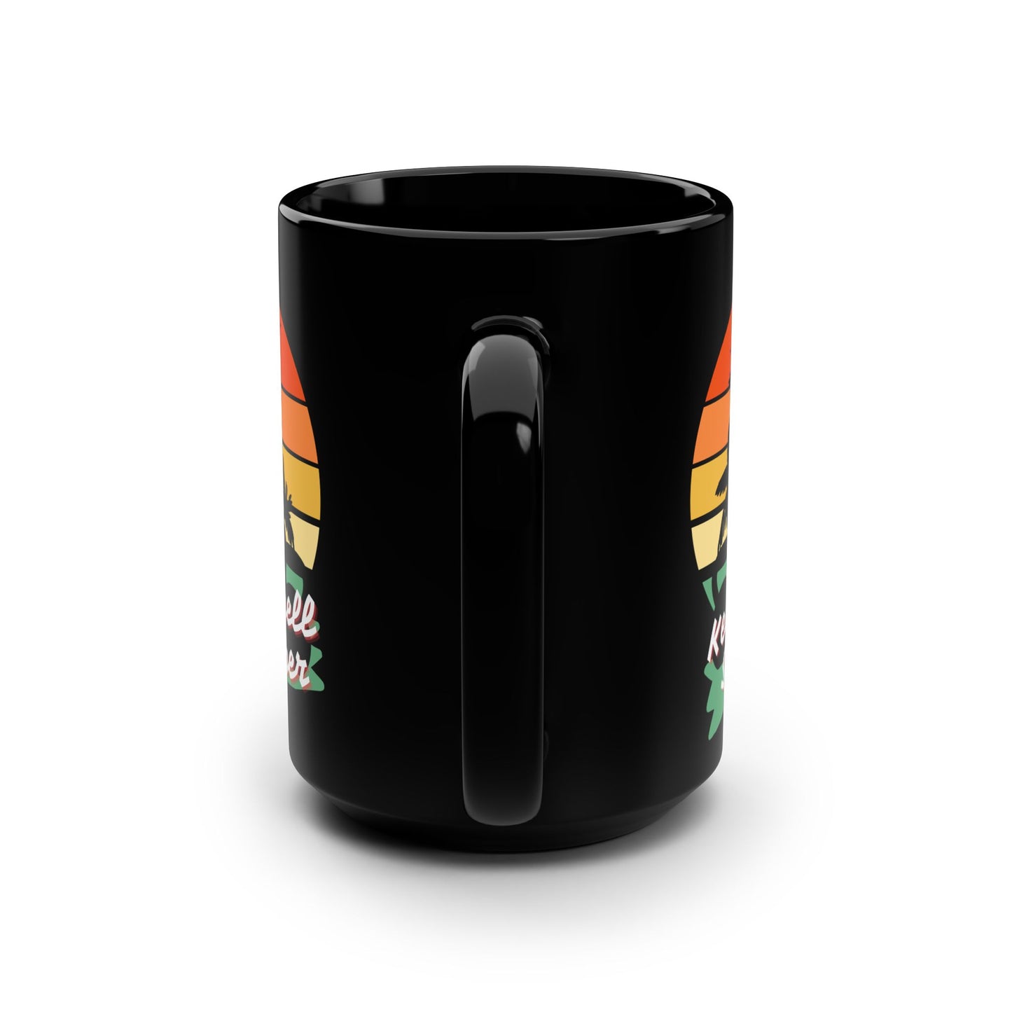 Kettlebell Summer Black Mug - 15oz