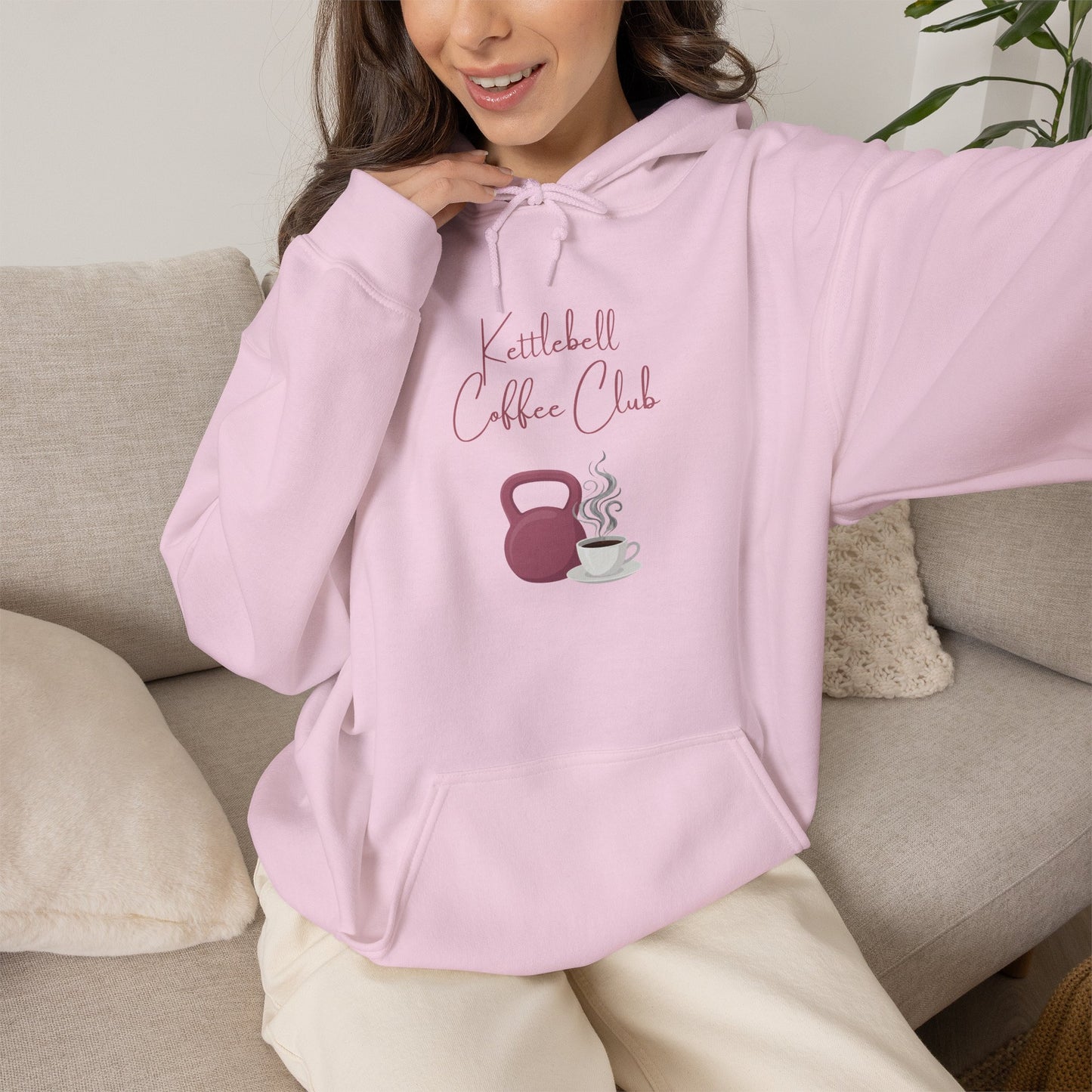 Kettlebell Coffee Club Hoodie – Fitness & Coffee Lover Pullover