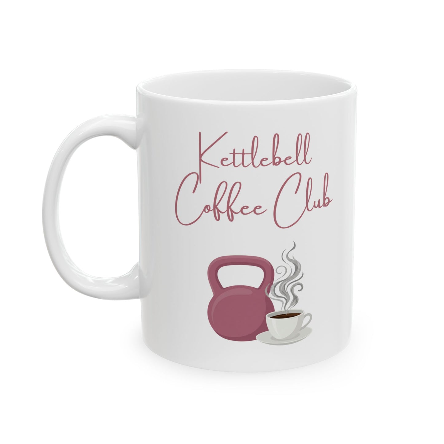 Kettlebell Coffee Club Mug White - 11oz or 15oz