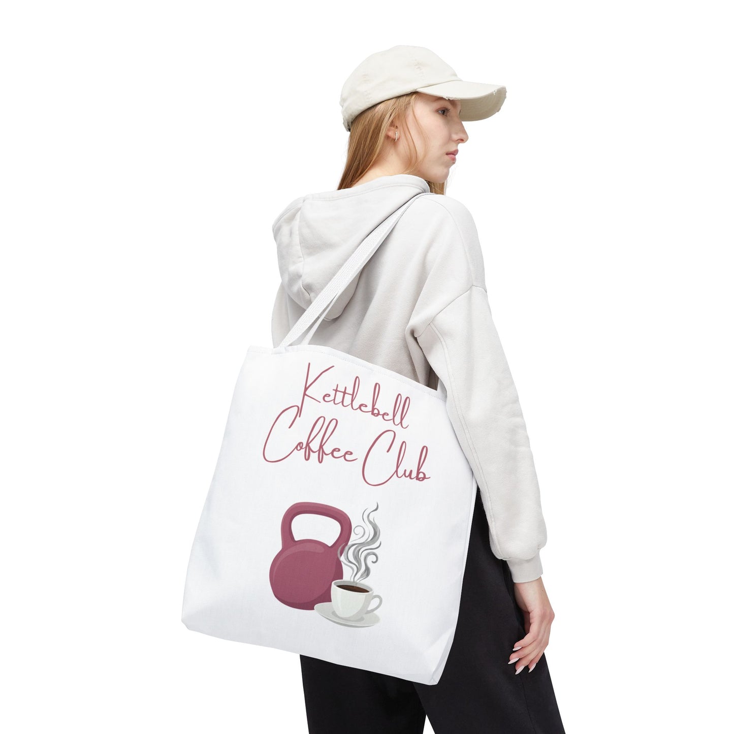 Kettlebell Coffee Club Tote Bag — Gym 'n Coffee Lover Tote