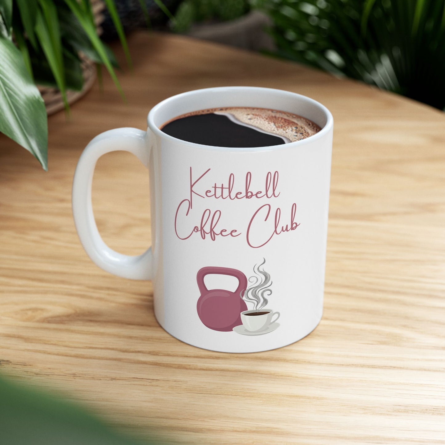 Kettlebell Coffee Club Mug White - 11oz or 15oz