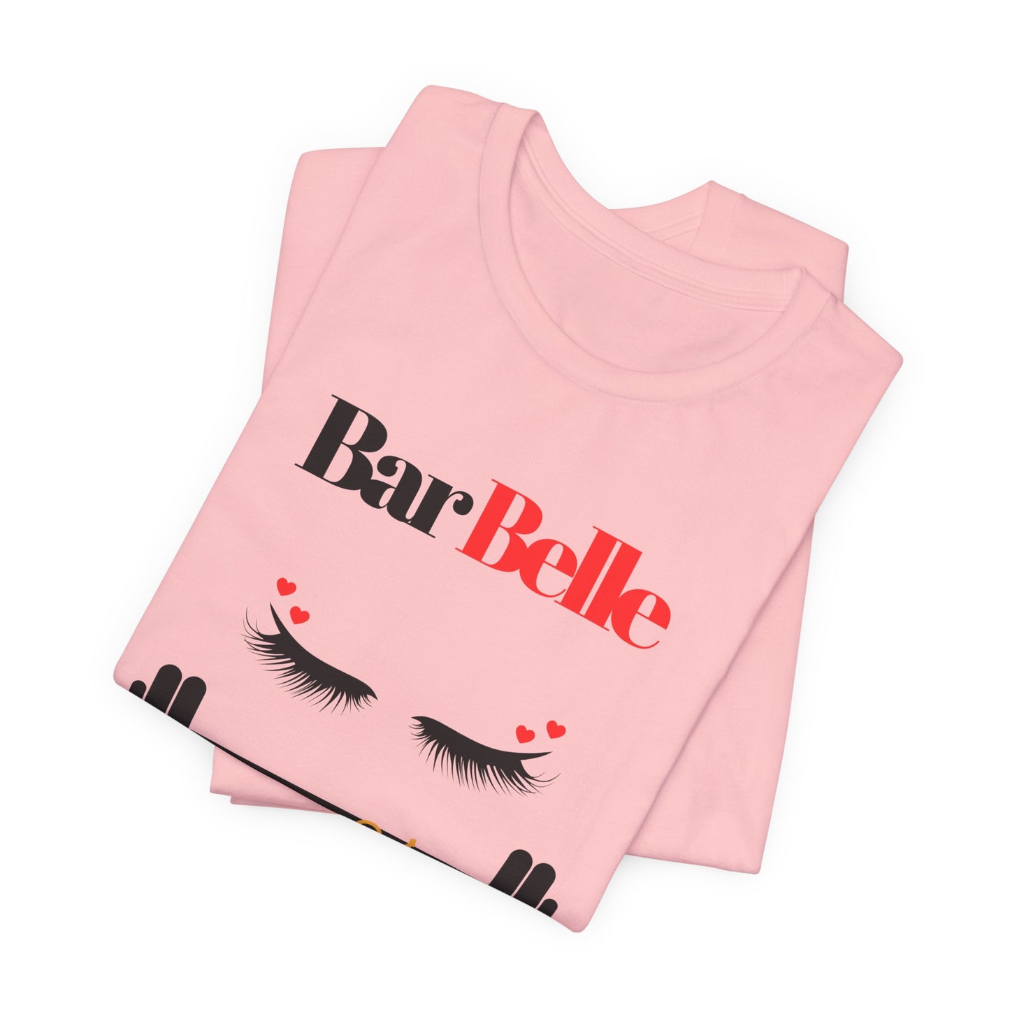 BarBelle Fitness Gym T‑Shirt — Cute Lipstick & Barbell Graphic Tee for Women