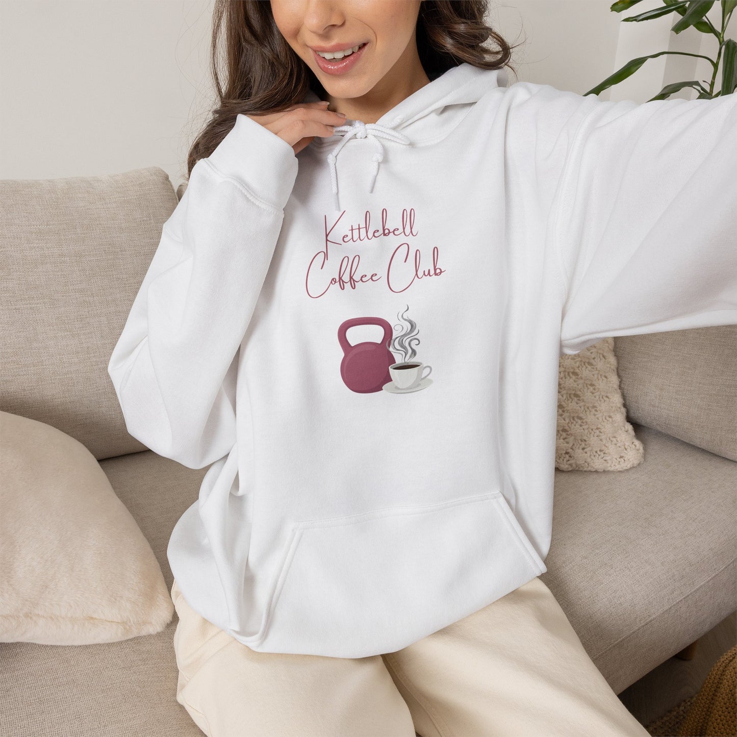 Kettlebell Coffee Club Hoodie – Fitness & Coffee Lover Pullover