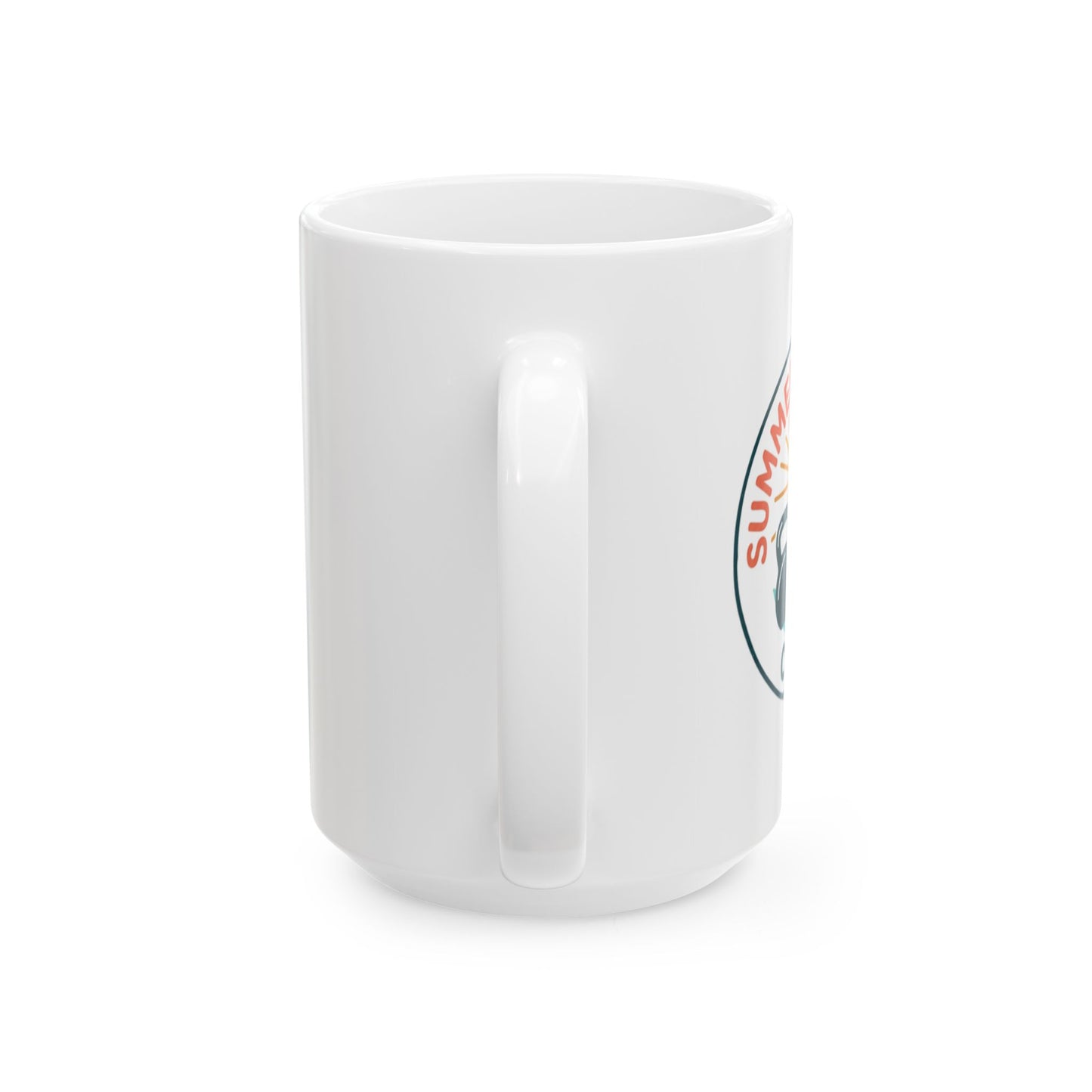Summer Training Club Emblem Retro Beach Logo Coffee Cup - White 11oz or 15oz