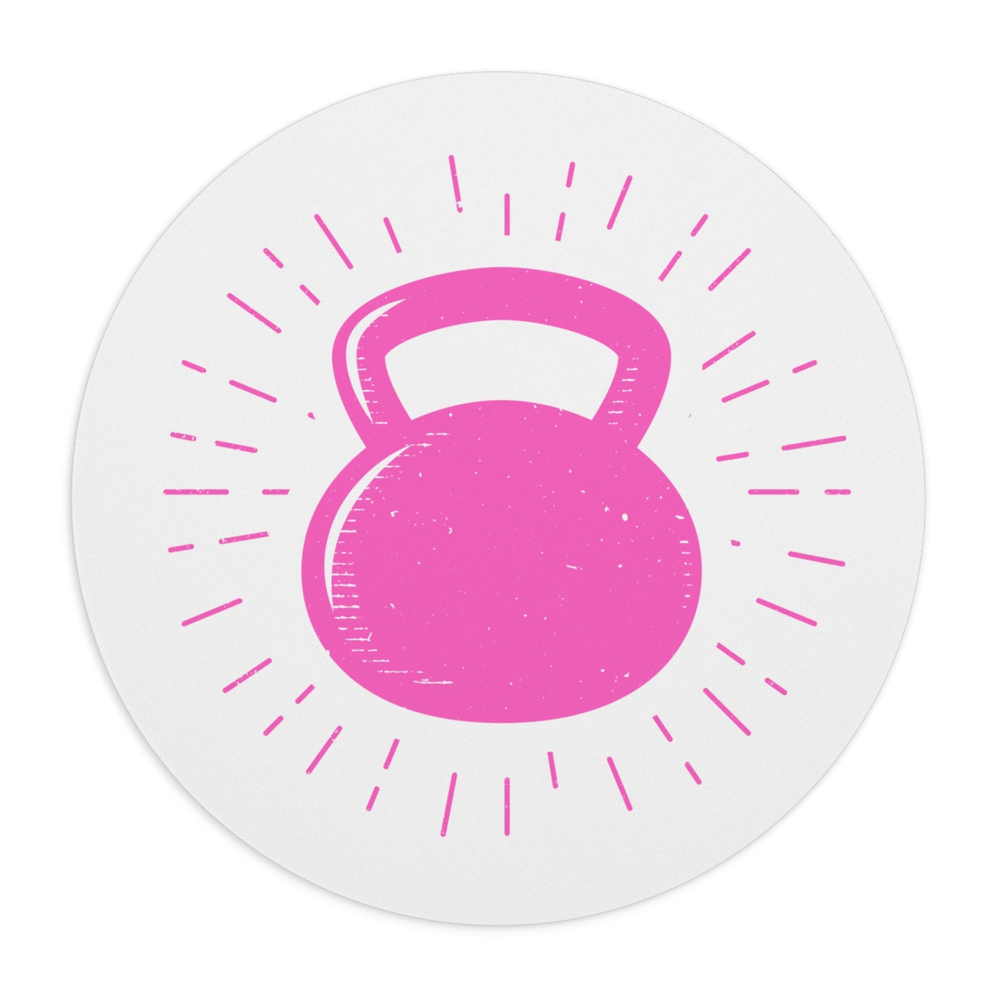 Rise 'N Grind Kettlebell Mouse Pad - Pink