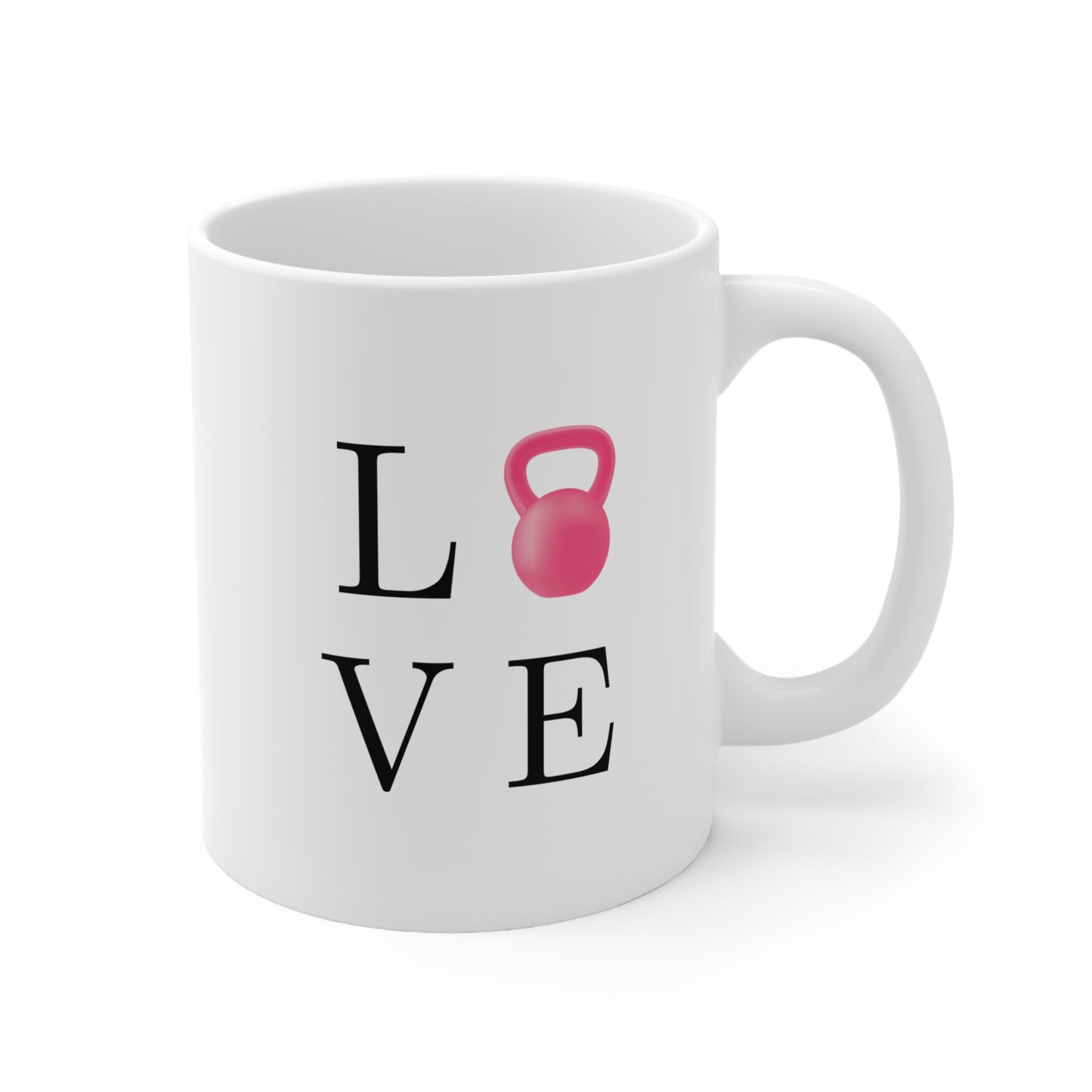 Kettlebell Love Mug 11oz Ceramic