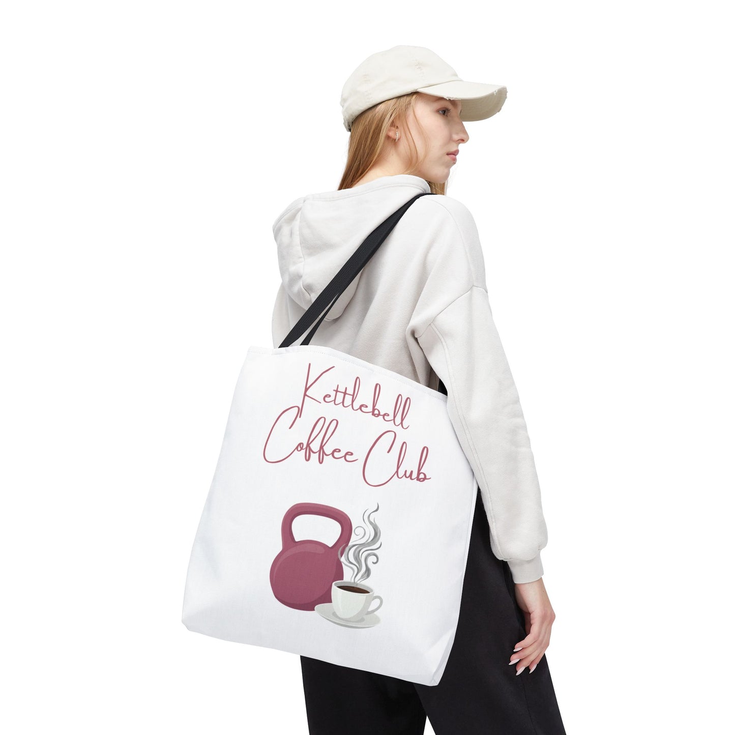 Kettlebell Coffee Club Tote Bag — Gym 'n Coffee Lover Tote