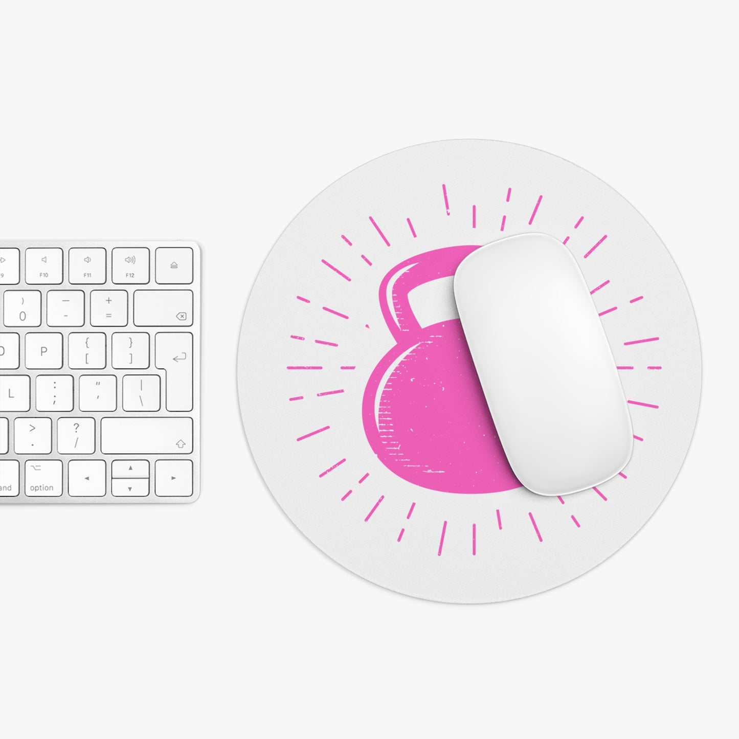 Rise 'N Grind Kettlebell Mouse Pad - Pink