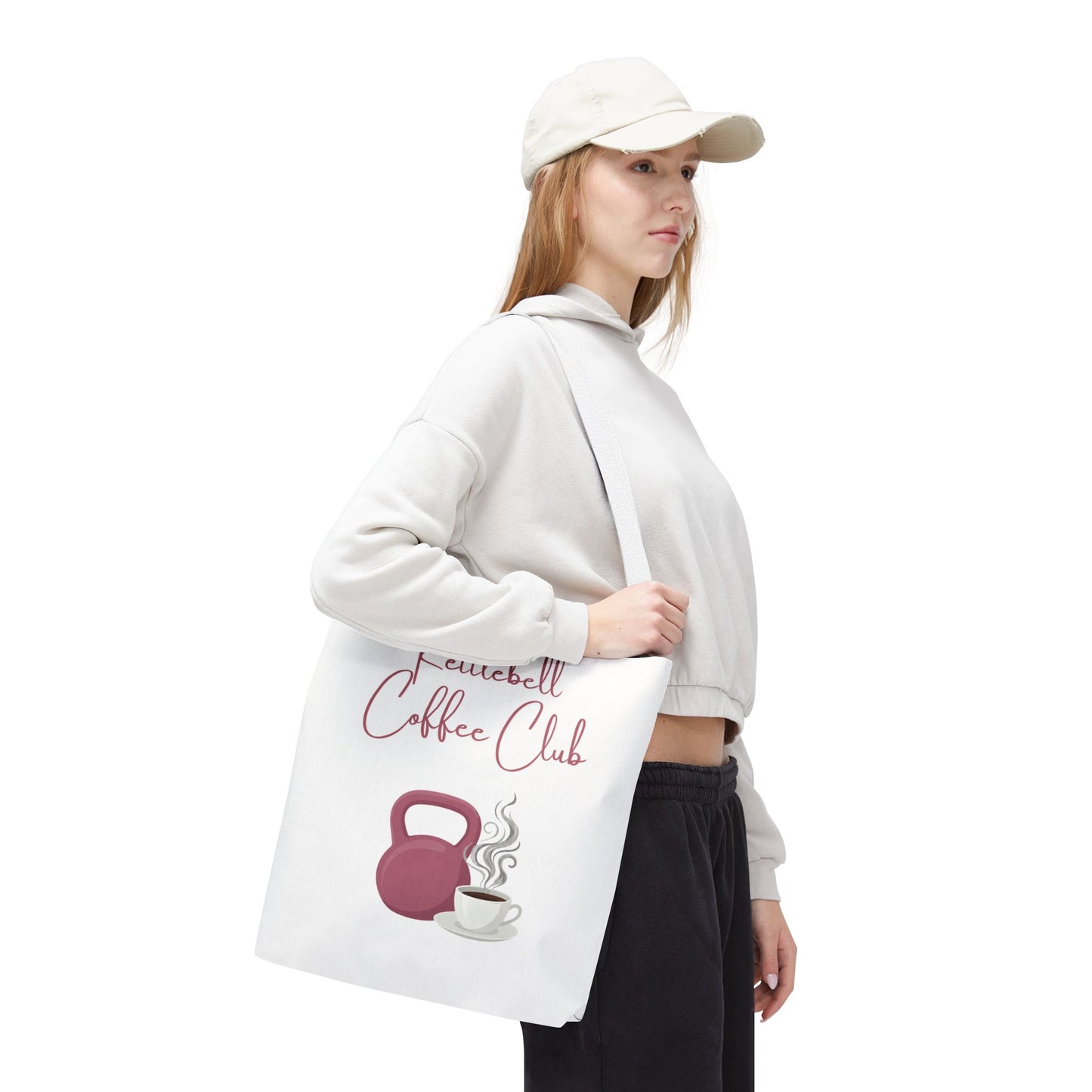 Kettlebell Coffee Club Tote Bag — Gym 'n Coffee Lover Tote