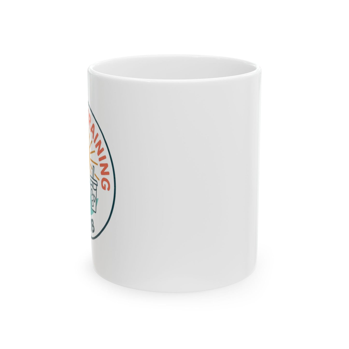 Summer Training Club Emblem Retro Beach Logo Coffee Cup - 11oz