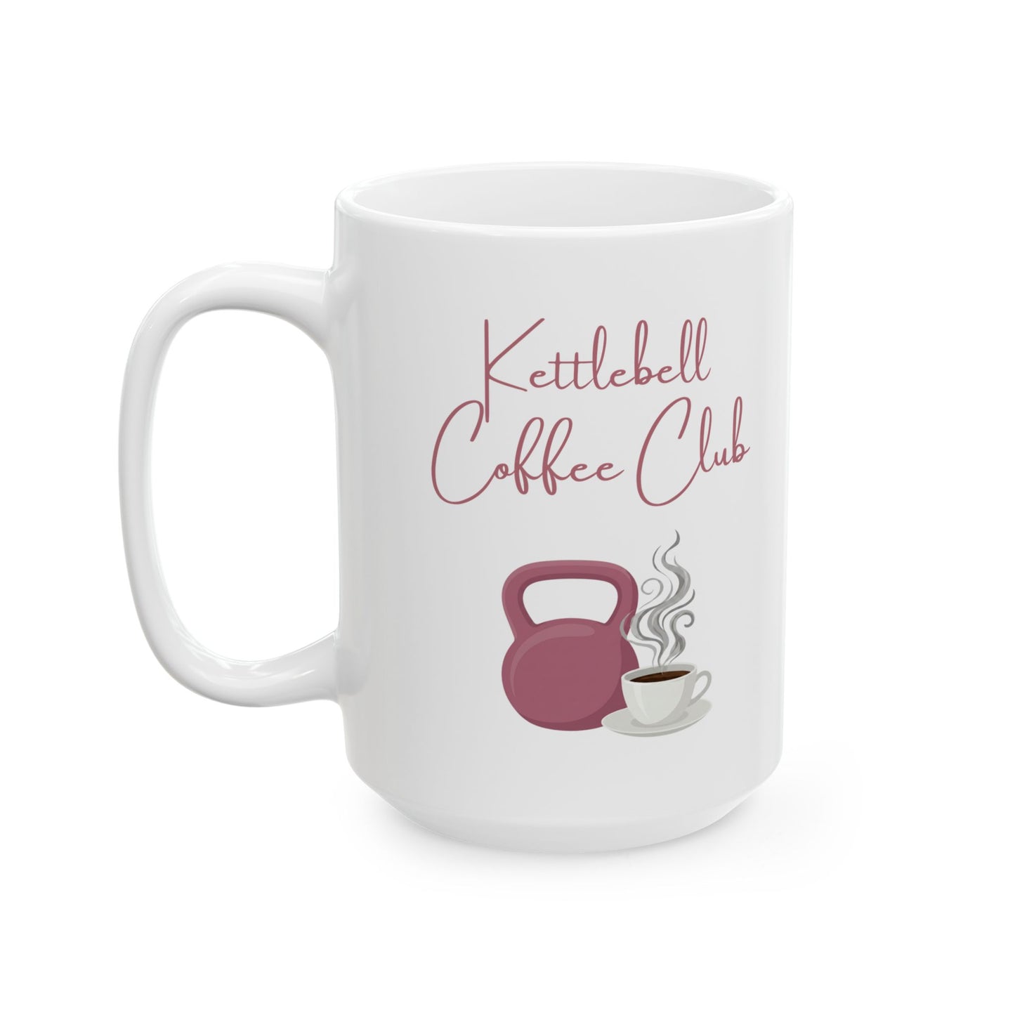 Kettlebell Coffee Club Mug White - 11oz or 15oz