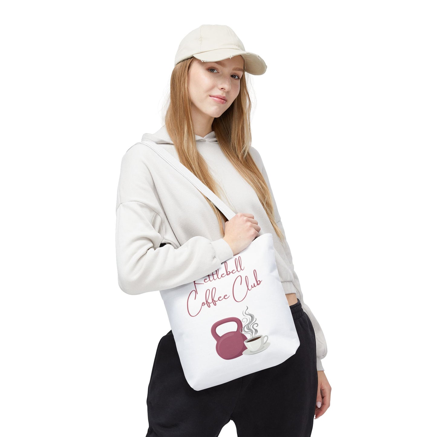 Kettlebell Coffee Club Tote Bag — Gym 'n Coffee Lover Tote