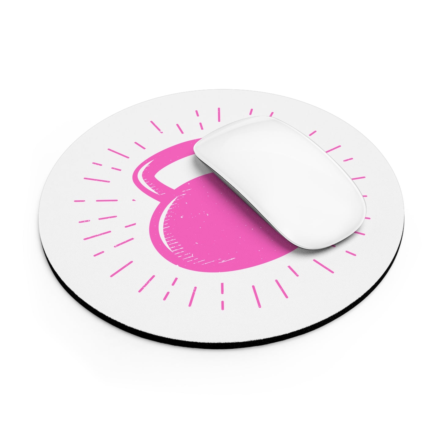 Rise 'N Grind Kettlebell Mouse Pad - Pink